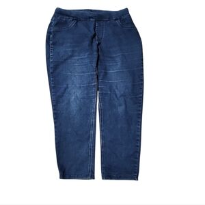 Petite Large Women's Blue Denim Jeggings